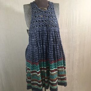 NWT Free People Crochet Knit Dress size M